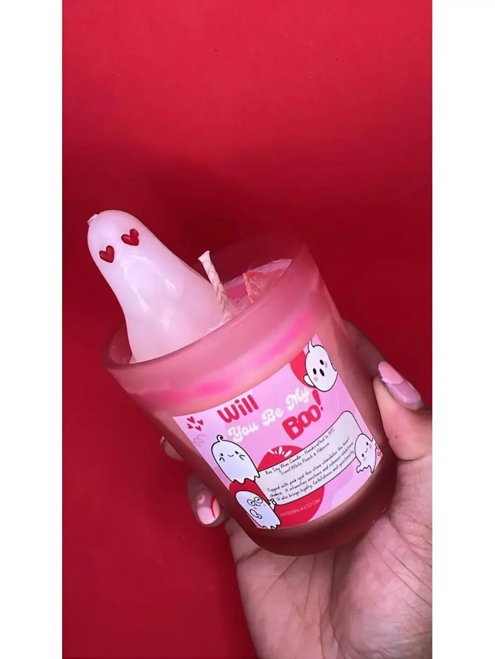 Will You Be My Boo candle, Romantic candle